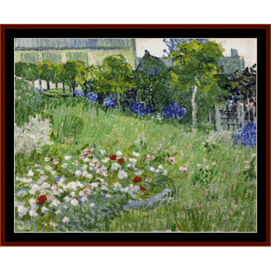 Daubigny's Garden - Van Gogh cross stitch pattern