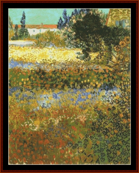 Flowering Garden - Van Gogh cross stitch pattern
