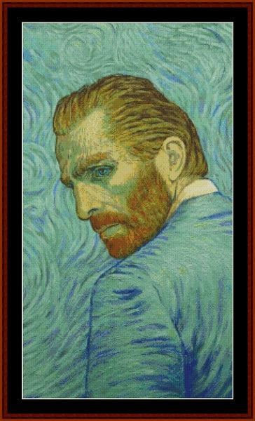 Self Portrait V - Vincent Van Gogh pdf cross stitch pattern