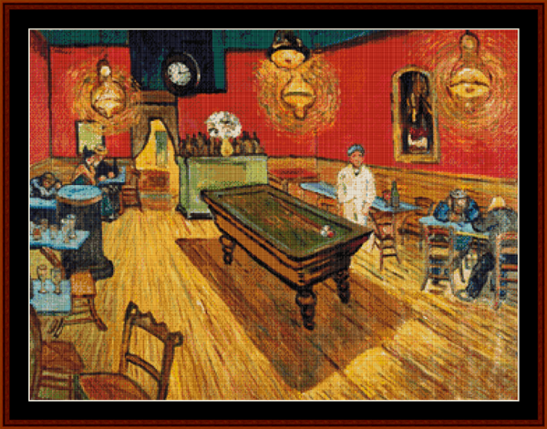 The Night Cafe - Van Gogh cross stitch pattern