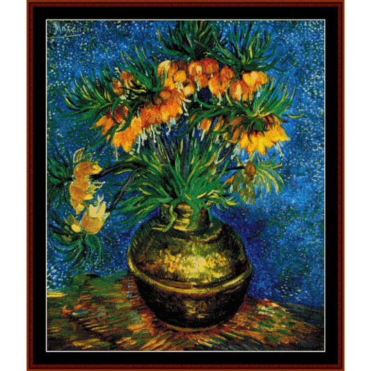 Still Life with Frutillarias - Van Gogh cross stitch pattern