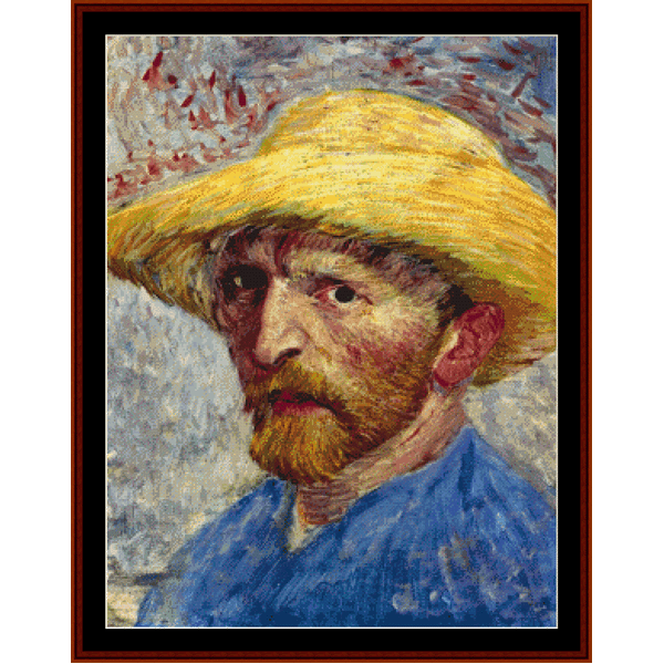 Self Portrait - Van Gogh cross stitch pattern