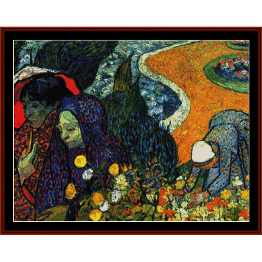 Ladies of Arles - Van Gogh cross stitch pattern