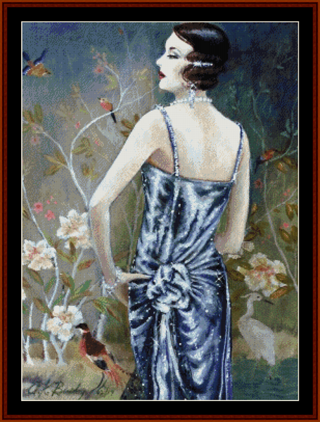 Mademoiselle - Vintage Art pdf cross stitch pattern