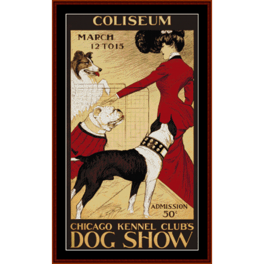 Chicago Kennel Club Dog Show cross stitch pattern