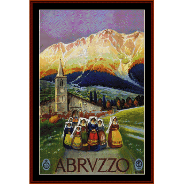 Abruzzo cross stitch pattern