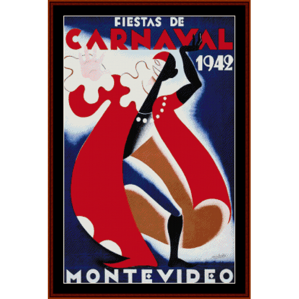 Carnaval, Montevideo, 1942 cross stitch pattern