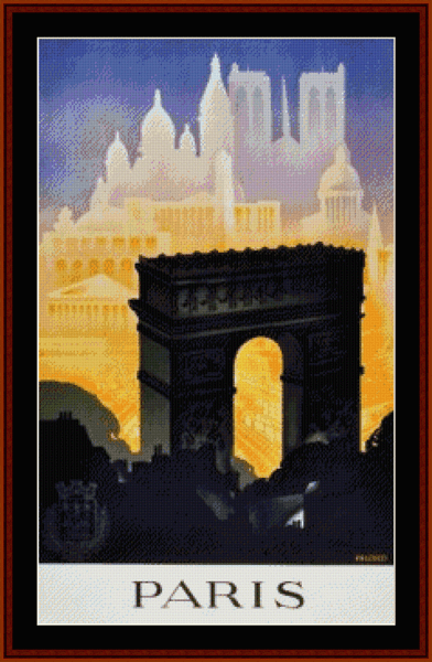 Paris II cross stitch pattern