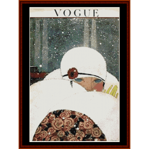 Vogue Winter cross stitch pattern