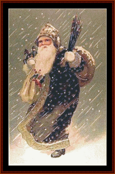 Victorian Santa 25 - Christmas pdf cross stitch pattern