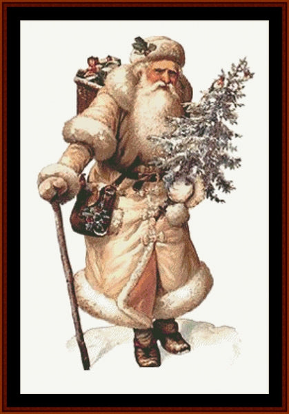 Victorian Santa 28 - Christmas pdf cross stitch pattern