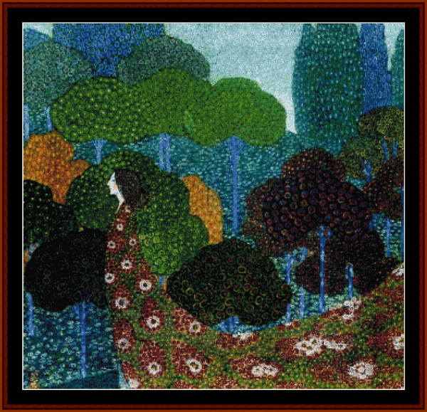 Spring - Vittorio Zecchin pdf cross stitch pattern