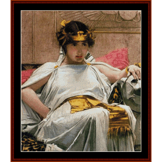 Cleopatra - J.W. Waterhouse cross stitch pattern