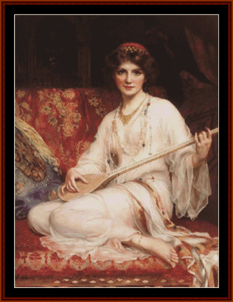 The Dancing Girl - W.C. Wontner pdf cross stitch pattern