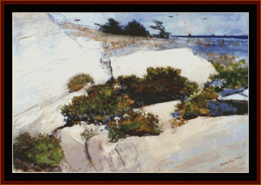 Maine Cliffs – Winslow Homer pdf cross stitch pattern