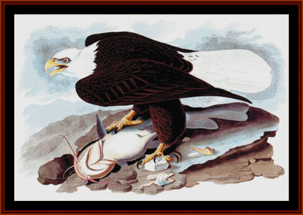 American Bald Eagle - Wildlife pdf cross stitch pattern
